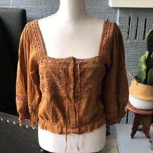 American Eagle Peasant Top